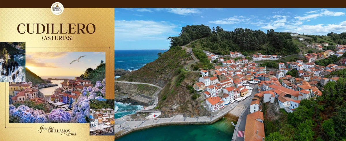 Cudillero candidato a Pueblo Ferrero Rocher 2025: cómo votar estas Navidades